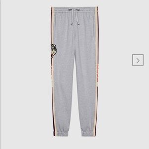 white gucci sweatpants